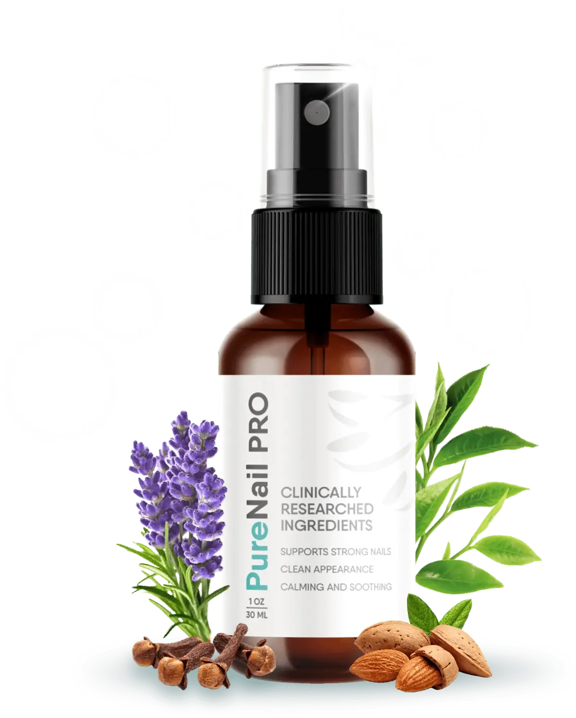 PureNail Pro natural toenail care mist spray bottle